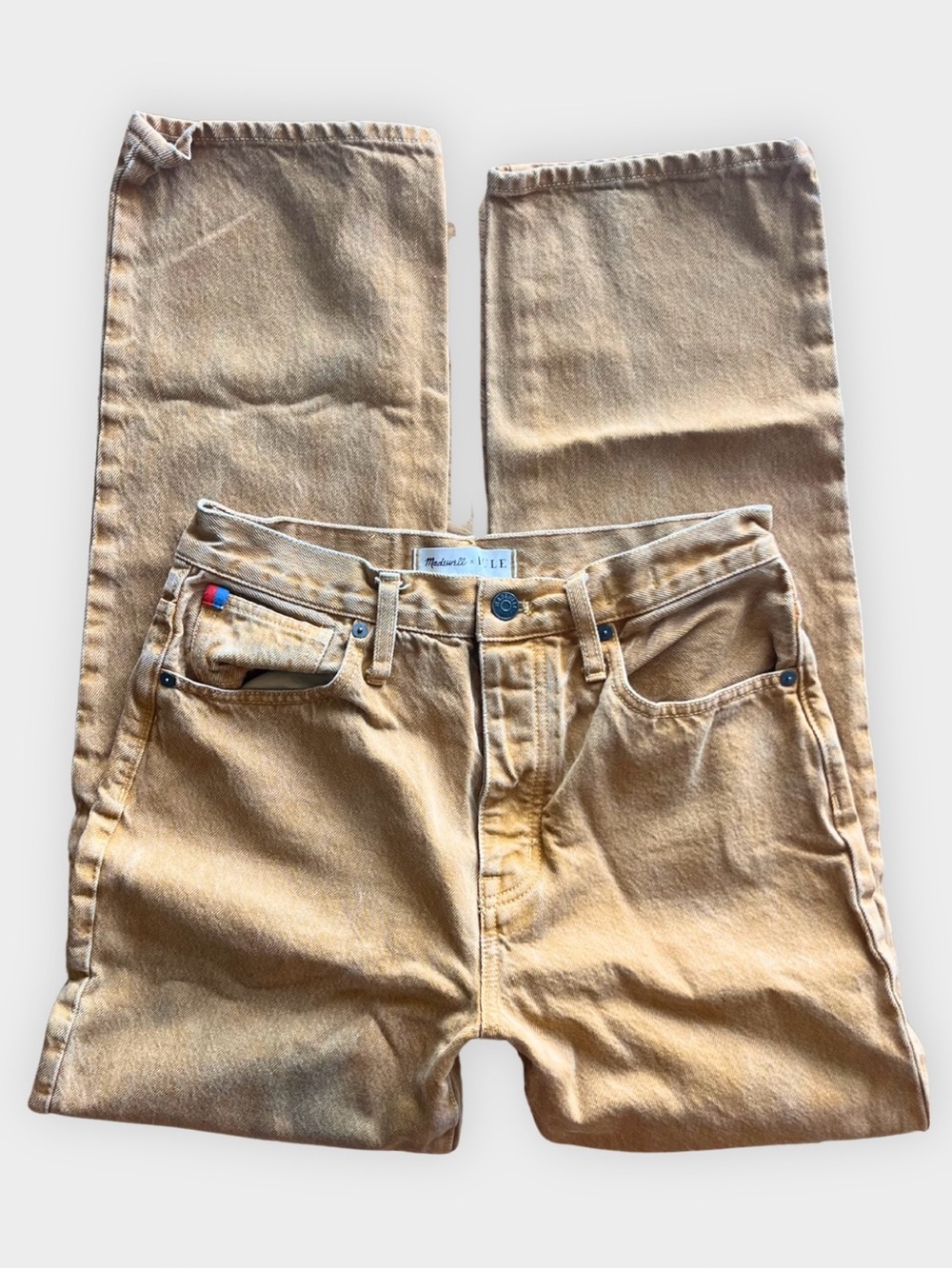 Vintage Madewell The DadJean Golden Khaki High Rise Dad Jeans Size 25